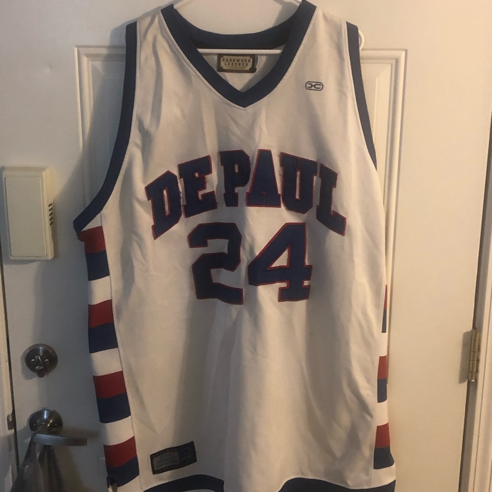 DePaul Blue Demons Mark Aguirre (24) Basketball Jersey Size 4X